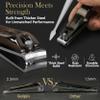 9 Pcs Manicure Set for Men & Women  Stainless Steel Manicure & Pedicure Kit with Travel Nail Grooming Case, Nail Clippers, Cuticle Tools  Gift-Ready Mens Manicure Kit & Womens Grooming Set view 2