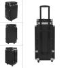 Wawuwao Portable Double-Sided Nail Table & Makeup Case - Professional Mobile Beauty Station with Adjustable Handle, 4 Locking Wheels, 220lb Capacity, Foldable Desktop for 4 People (Black) view 3