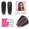 10A Brazilian Straight Human Hair Bundles with 2x6 Closure 24 26 28+20 Inch 100% Unprocessed Straight Virgin Hair Weave Bundles Human Hair with 2x6 HD Lace Closure view 3