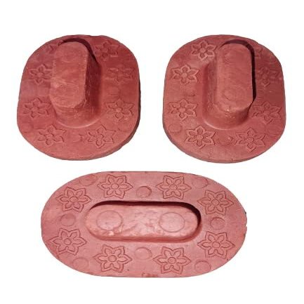 Handcrafted Mitti Foot Scrubber | Organic Heel Cleaner for Cracked Heels pack of 3