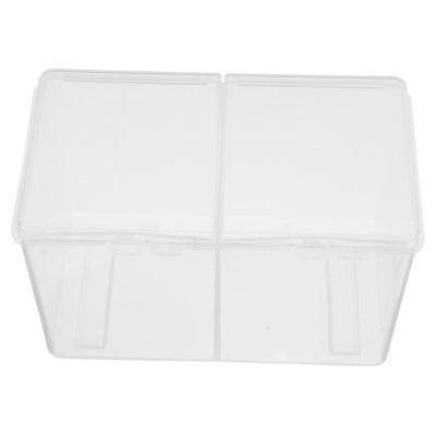 2 Pack Makeup Cotton Storage Case, Plastic Organizer for Cotton Swabs