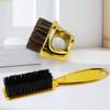 minkissy Neck Hair Barber Brush Set Professional Cleaning Brush for Barbers Haircut Ring Handle Gentle Soft Plated Beard view 4