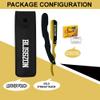 BLISSZON Barber Straight Razor-Premium Quality Satinless Steel Barber Shaving Razors for Men with Leather Pouch &10 Double Edge Blade (Black Gold) view 2