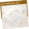 SAFIGLE 4pcs Exfoliating Soap Mesh Pouch Set Handmade Bubble Net for Facial Cleaning Suitable for Travel and Home Use Keeps Soap Dry and Lasts Longer Random Color view 3