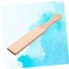 Two Sided Leather Strop Razor Sharpener with Handle Beech Beige view 2