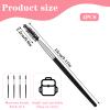4 Pack Makeup Lash Spoolies Set Reusable Mascara Brush Eyelash Brush Wands Black Portable Eye Brushes for Eyelash Extension Makeup Lifting Eyebrow view 2