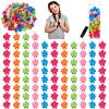 100Pcs Mini Flower Hair Clips, Small Flower Clip for Fine Hairs Women Girls, Colorful Mini Clips for Hair with Transparent Jar(Random Colors) view 1