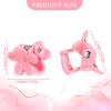 100Pcs Mini Flower Hair Clips, Small Flower Clip for Fine Hairs Women Girls, Colorful Mini Clips for Hair with Transparent Jar(Random Colors) view 2