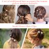 100Pcs Mini Flower Hair Clips, Small Flower Clip for Fine Hairs Women Girls, Colorful Mini Clips for Hair with Transparent Jar(Random Colors) view 4