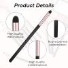 10 PCS Eyeliner Smudge Brush Eye Shadow Applicators Eyeshadow Blending Brush Sponge Pointed Pencil Stick Set Sponge Tip Reusable Blending Makeup Tool for Eyebrow Gel Cream Liquid Concealer (Black) view 3
