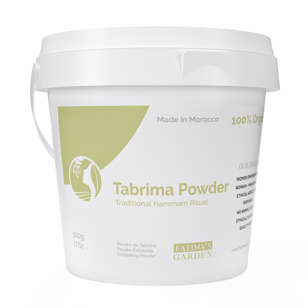 Fatima's Garden Moroccan Hammam Exfoliant - Authentic Tabrima/Seqla Powder for Smooth, Radiant Skin - 500g