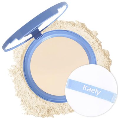FeiCuiYun Oil Control Matte Perfection Face Powder Compact For Women, Matte Smooth Flawless Setting Powder Makeup, Polvo Compacto De Maquillaje, Waterproof Long Lasting, 0.35Oz,(Nude Translucent, 1)