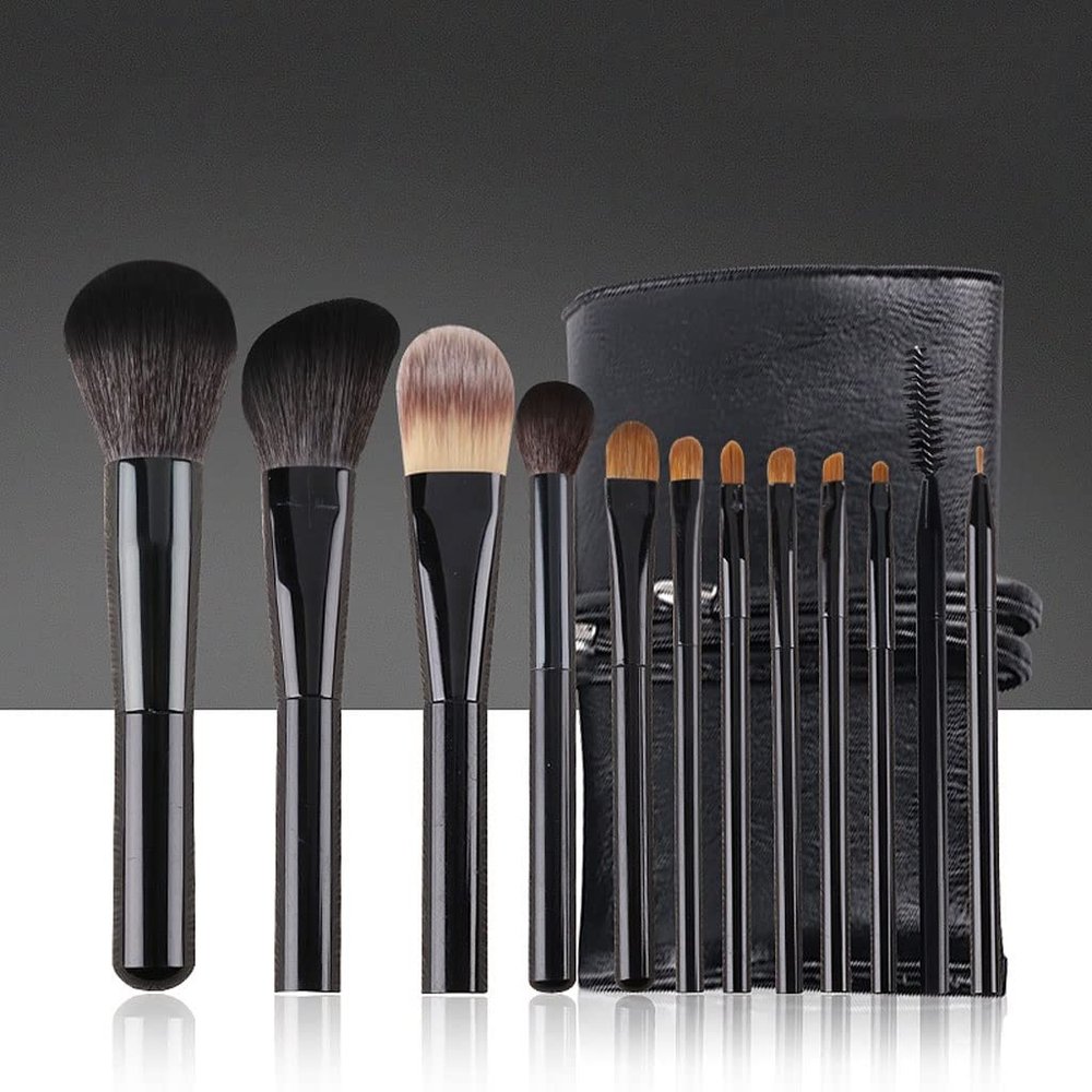 12 Makeup Brushes Set Of Brushes Foundation Brush Makeup School Makeup Brush Set