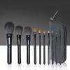 10 Makeup Brushes Set Wooden Handle Makeup Tools Beauty School Makeup Brushes(D) view 3