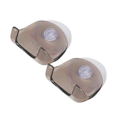 Dustproof Plastic Sucked Suction Cup Razor Shaver Holder Wall Mounted Storage(GRAY)