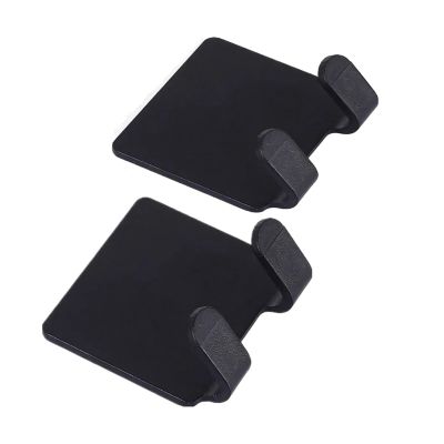 2/4PCS Adhesive Razor Holder Wall Mounted Bathroom For Shower Hook Rack Gillette Shaver Shaving Holder Black Plastic Hook(4pcs)