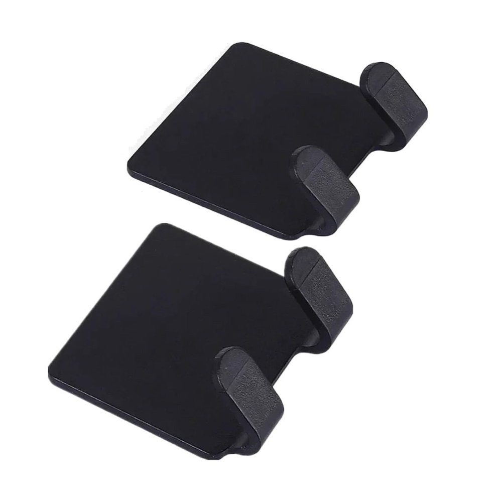 2/4PCS Adhesive Razor Holder Wall Mounted Bathroom For Shower Hook Rack Gillette Shaver Shaving Holder Black Plastic Hook(4pcs)