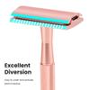 Keropy Single Blade Razor For Women With 10 Premium Stainless Steel Reusable Safety Razor Blade, Woman One Blade Razor, Rose Gold view 4