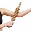 9-Roller Wooden Massage Stick - Handheld Deep Tissue Massager for Muscle Pain Relief, Anti-Cellulite, Myofascial Release - Portable Trigger Point Therapy Tool for Back, Legs, Feet & Body(Nature) view 3