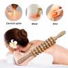 9-Roller Wooden Massage Stick - Handheld Deep Tissue Massager for Muscle Pain Relief, Anti-Cellulite, Myofascial Release - Portable Trigger Point Therapy Tool for Back, Legs, Feet & Body(Nature) view 4