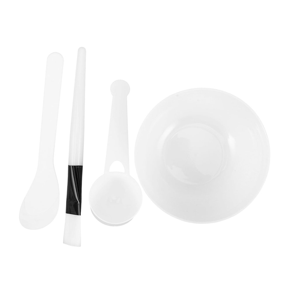 Beatifufu 4sets Mud Mask Mixing Bowl Set for Diy Skin Care Durable Pp Facial Mask Applicator with Mixing Bowl and Stick for Home and Salon Use
