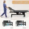 Electric Lift Massage Physical Therapy Table with Adjustable Backrest, Lockable Wheels, 4'' Think Premium Foam, 1500Lbs Capacity Professional Electric Massage Bed Commercial Home Use, Black view 2