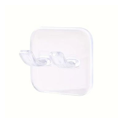 3pcs Easy-Install Wall-Mounted Razor Holder No-Drill, Multi-Function Bathroom Organizer For Shavers & Plugs(3pcs-transparent)