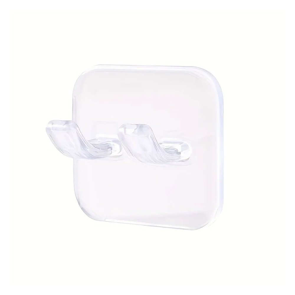 3pcs Easy-Install Wall-Mounted Razor Holder No-Drill, Multi-Function Bathroom Organizer For Shavers & Plugs(3pcs-transparent)