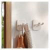 3pcs Easy-Install Wall-Mounted Razor Holder No-Drill, Multi-Function Bathroom Organizer For Shavers & Plugs(3pcs-transparent) view 3