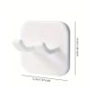 3pcs Easy-Install Wall-Mounted Razor Holder No-Drill, Multi-Function Bathroom Organizer For Shavers & Plugs(3pcs-transparent) view 4