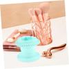 Ipetboom Makeup Sponge Cleaner Case Foldable Silicone Brush Cleaner Bowl for Sponges Brushes Dual Cleaning Box Hanging Hole Makeup Accessory for Beauty Tools view 4