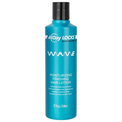 AllDay Locks Classic Wave Hair Lotion (7.7 oz) | Moisturizing & Rejuvenating Finishing Curl-Enhancer Lotion | Lightweight, Soft, High Shine | Bouncy, Silky, Fresh Bounce | 7.7 oz
