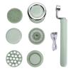 5 Brush Heads Electric Body Scrubber, Waterpoof Deep Clean Shower Brush with Massage Function, Long Handle Back Scrubber for Bathroom, 3 Gears for Face and Body Massage (2) view 1