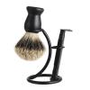 1 Pcs 2 In1 Men Shaving Tool Holder Curved Shaving Brush Manual Razor Stand Holders Beard Accessories view 2