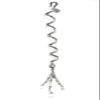 Silver Ponytail Wrap - 6 Inch Hair Holder | Lightweight Spiral Hair Accessory (Small) view 3
