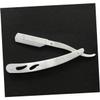 LIFKOME Stainless Steel Manual Shaving Razor for Men Silver Straight Razor Ergonomic Handle Barber Tool for Professional and Home Use view 2