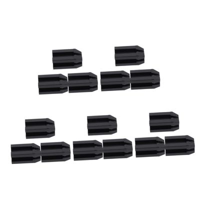 PACKOVE 15pcs Eyebrow Sharpeners Makeup Brow Pencil Tools and Lightweight Detachable Lid Four Style Options for Eyeliner Lip Liner Pencils Black