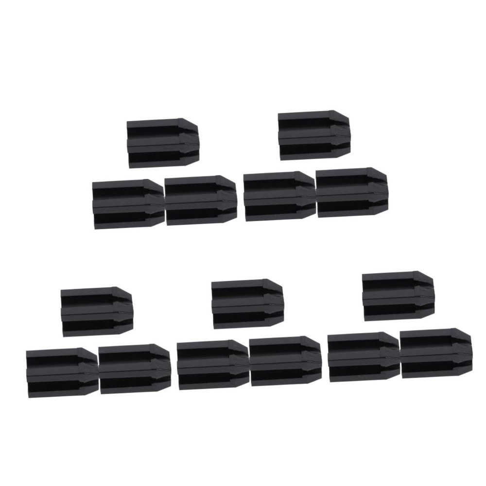 PACKOVE 15pcs Eyebrow Sharpeners Makeup Brow Pencil Tools and Lightweight Detachable Lid Four Style Options for Eyeliner Lip Liner Pencils Black