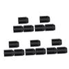 PACKOVE 15pcs Eyebrow Sharpeners Makeup Brow Pencil Tools and Lightweight Detachable Lid Four Style Options for Eyeliner Lip Liner Pencils Black view 1