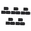 PACKOVE 15pcs Eyebrow Sharpeners Makeup Brow Pencil Tools and Lightweight Detachable Lid Four Style Options for Eyeliner Lip Liner Pencils Black view 2