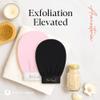 Ancestoria Korean Exfoliating Gloves for Shower, Pink and Black, 2-Pack, Deep Exfoliating Mitts for Body, Reusable and Chemical-Free, A HerTime2 Brand view 2