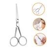 WRITWAA Stainless Steel Beard Scissors for Men Anti-Slip Beard Trimming Scissors Small Grooming Teeth for Precision Cutting view 2
