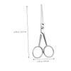 WRITWAA Stainless Steel Beard Scissors for Men Anti-Slip Beard Trimming Scissors Small Grooming Teeth for Precision Cutting view 4