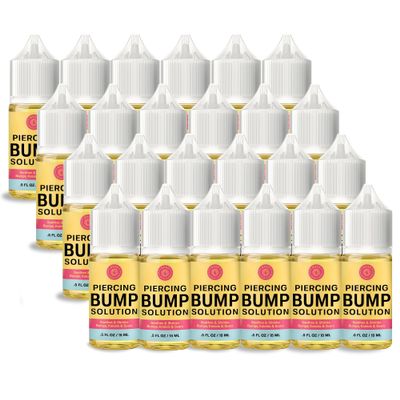 BASE LABORATORIES Piercing Bump Solution & Keloid Bump Removal Oil Wholesale Pack of 24 0.5 oz Bottles | Professional Aftercare for Piercing Bumps & Keloid Scar Reduction