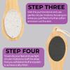 Dermasuri - 4 in 1 Exfoliating Foot Scrub Kit - Multi Purpose Foot Care - Natural Bamboo Pedicure Foot Spa Kit - Pumice Stone Callus Remover - Stainless Steel File, Sand Paper Surface, & Dry Brush view 4
