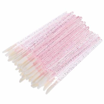 DEARMAMY 250pcs Lip Gloss Applicator Wands Flocking Bristles for Smooth Application Portable Makeup Tool for Women for Lipstick and Lip Gloss Use
