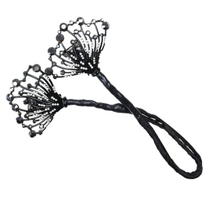 ERINGOGO Rhinestones Hair Bun Maker Wrap Bun Shaper for Women Wedding Curly Hair Accessory
