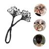 ERINGOGO Rhinestones Hair Bun Maker Wrap Bun Shaper for Women Wedding Curly Hair Accessory view 2