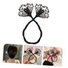 ERINGOGO Rhinestones Hair Bun Maker Wrap Bun Shaper for Women Wedding Curly Hair Accessory view 4