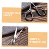DEARMAMY 2Pcs Stainless Steel Eyebrow Scissors Set Small Facial Hair Trimming Tools for Men Pointed and Rounded Tips for Grooming Eyebrows and Beards view 3